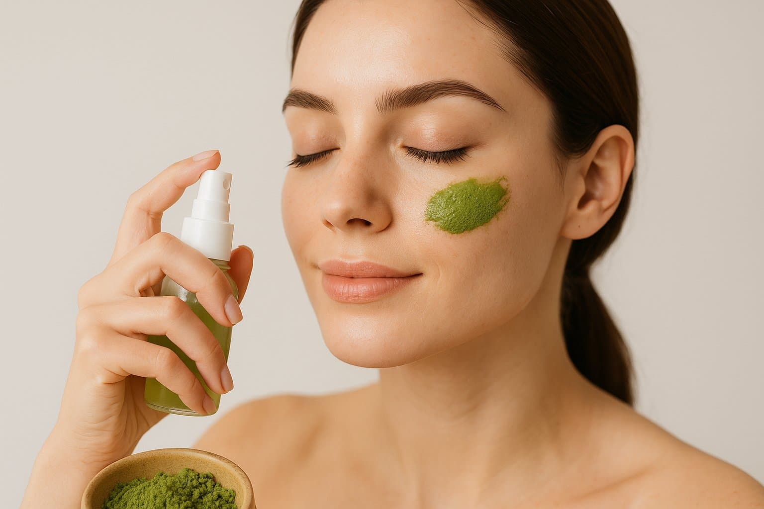 Tonico brumas faciales matcha